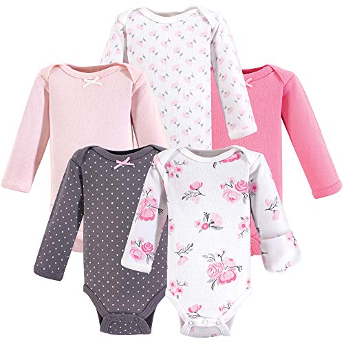 Image of Hudson Baby baby-girls Cotton Preemie Bodysuits