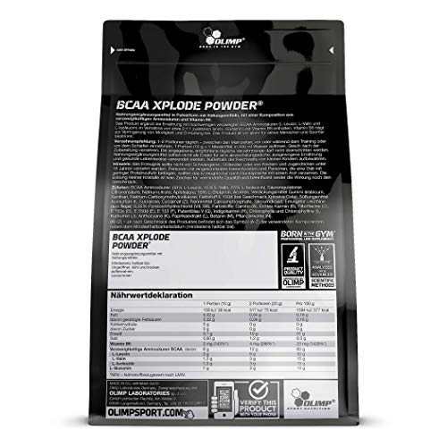OLIMP - BCAA Xplode Powder. Voedingssupplement in poedervorm, met een samenstelling van vertakte keten aminozuren, L… - Image 4