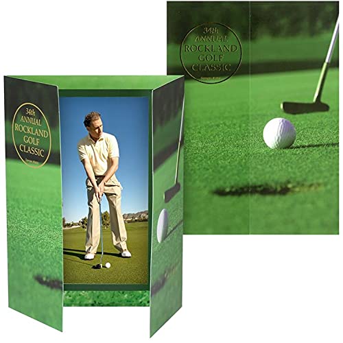 Golf gate-fold Event 5x7 Photo folders Sold in 25s