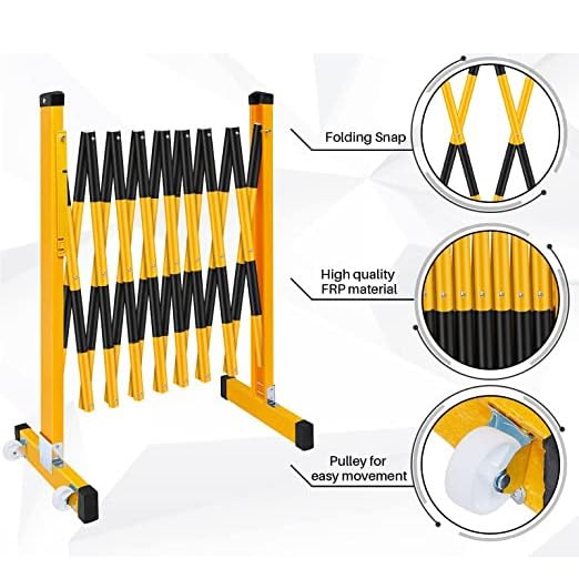 Barrière de sécurité réglable et rétractable pour sécuriser un accès - 7