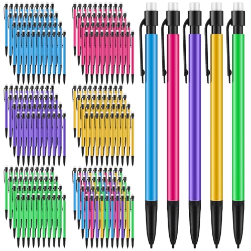 Colarr 400本 シャープペンシル 0.7mm 消しゴム付き パステルアート鉛筆 子供 学校 学生 アーティスト ライティング デッサン スケッチ