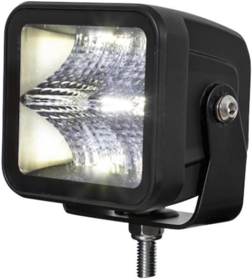 Buyers Products 1492236 Ultra Bright Edgeless 3 Inch Wide LED Flood Light, Square Lens, Spot/Fog Light for Light Bar on Trucks, Trailers, ATVs, and UTVs, Off Road, Clear