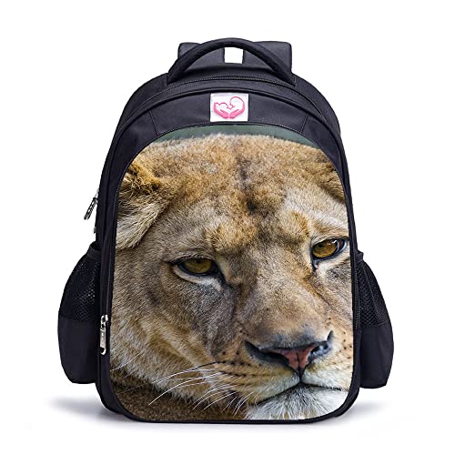Sac à dos imprimé en 3D Lion grand format pour soulager le dos des écoliers