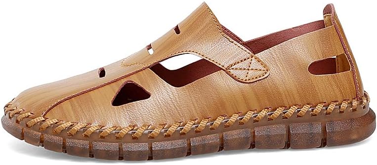 Men's Sandals Out Beach fisherman Shoes Leather Slip On Low-top