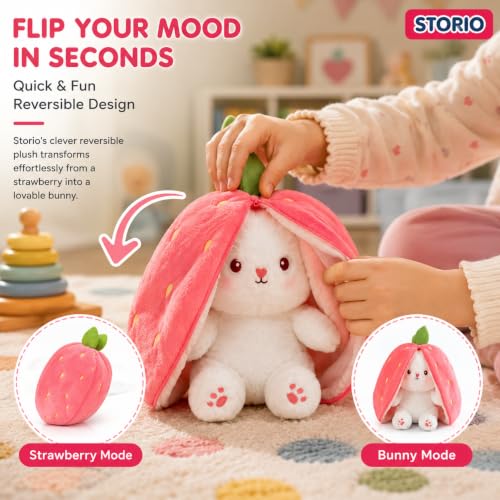 Storio Store Storio Reversible Rabbit Plushie Mini Soft Toy - Image 5