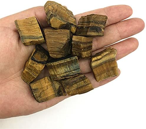 天然クリスタル ラフ ナチュラル タイガーアイ 原石原石 粗結晶 ミネラルストーン 標本 ヒーリング装飾(100g)