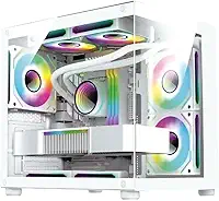 PC Gamer ARVEX Aquario Branco AMD Ryzen 5 5500, Geforce RTX 3050, Memória 16GB DDR4, SSD 480GB