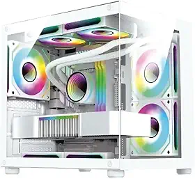 PC Gamer ARVEX Aquario Branco AMD Ryzen 5 5500, Geforce RTX 3050, Memória 16GB DDR4, SSD 480GB