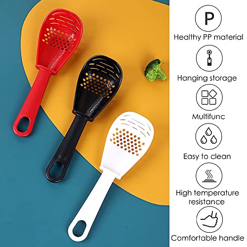 3 Pack Multifunctional Kitchen Cooking Spoon, Muulaii 6 In1 Kitchen Gadgets Strainers For Egg Yolk Separator- Grater Masher- Colander Skimmer Scoop #TOP3