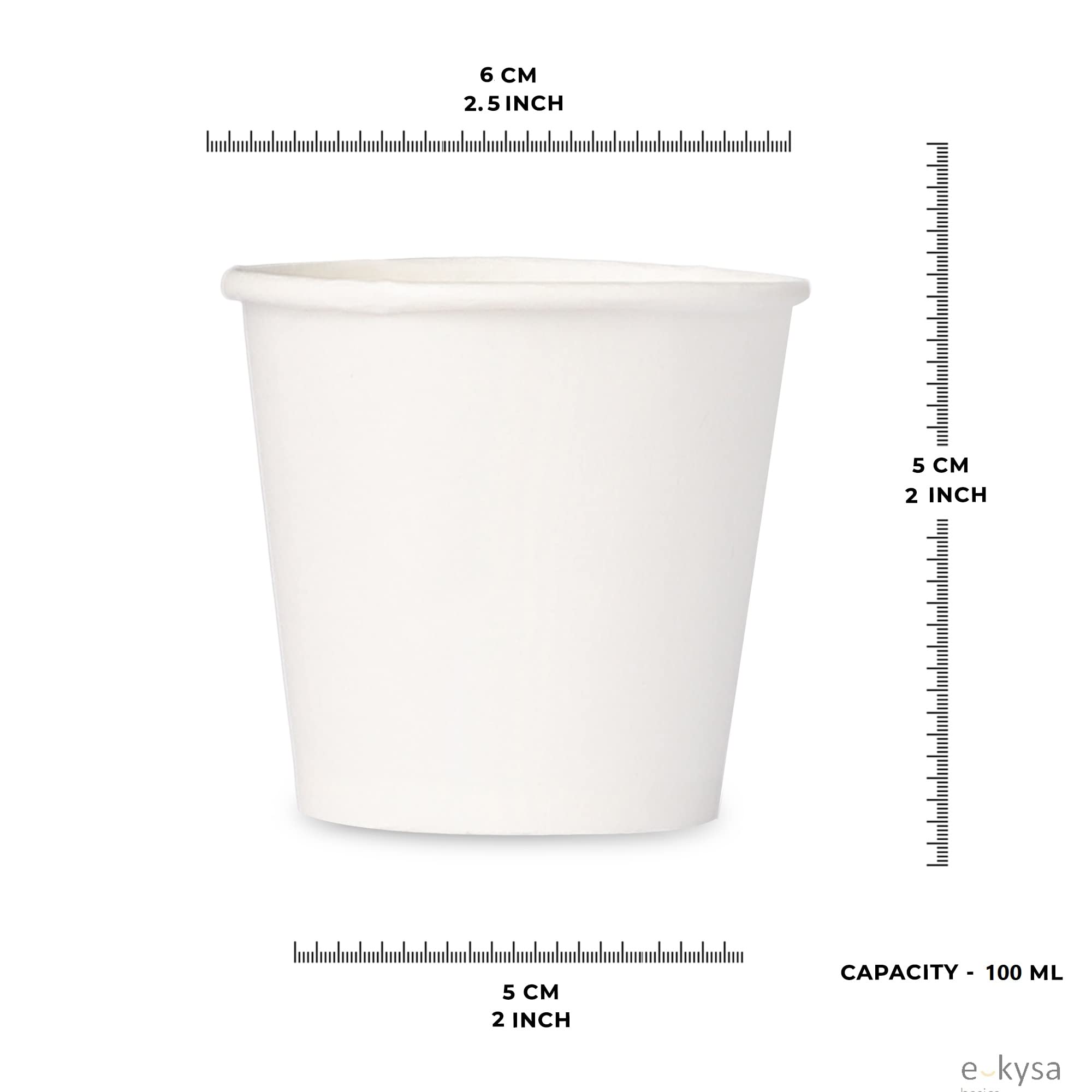 Eco-Friendly Disposable Tea Cups - 100 Pack -2 Eco-Friendly Disposable Tea Cups - 100 Pack -2