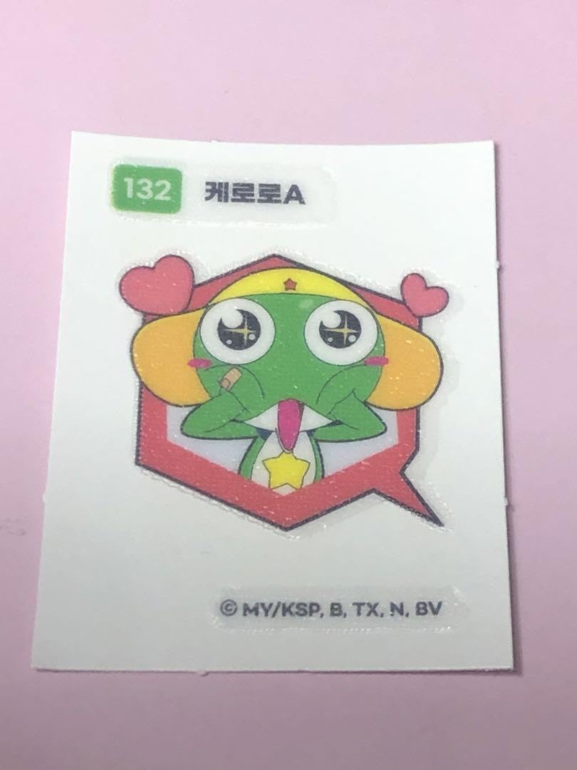Amazon.co.jp: 韓国限定ケロロ軍曹 ケロロパン ステッカーシール 132