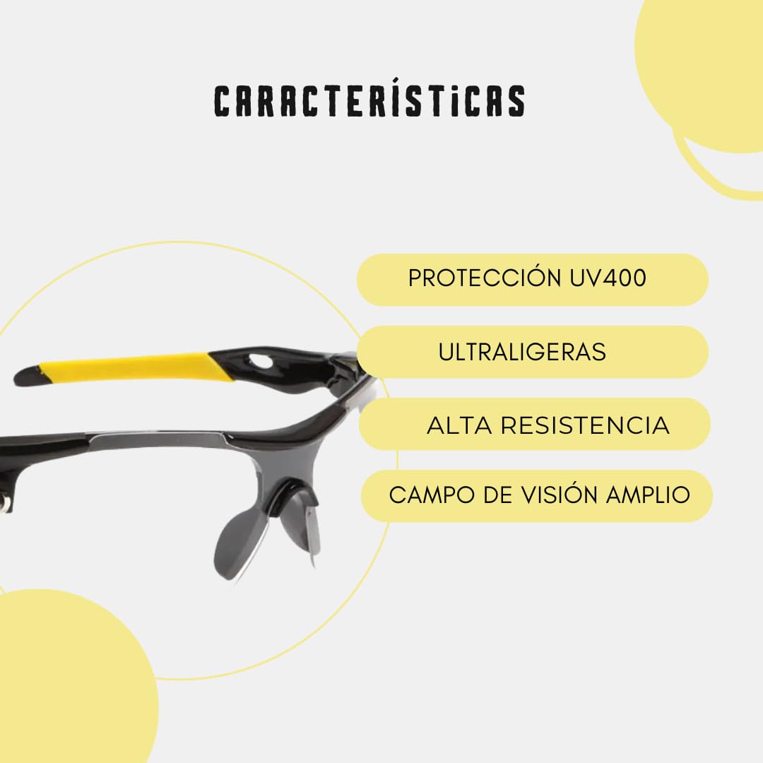 J LMS Gafas padel gafas proteccion padel con lentes protectoras transparentes gafas de seguridad deportiva pádel