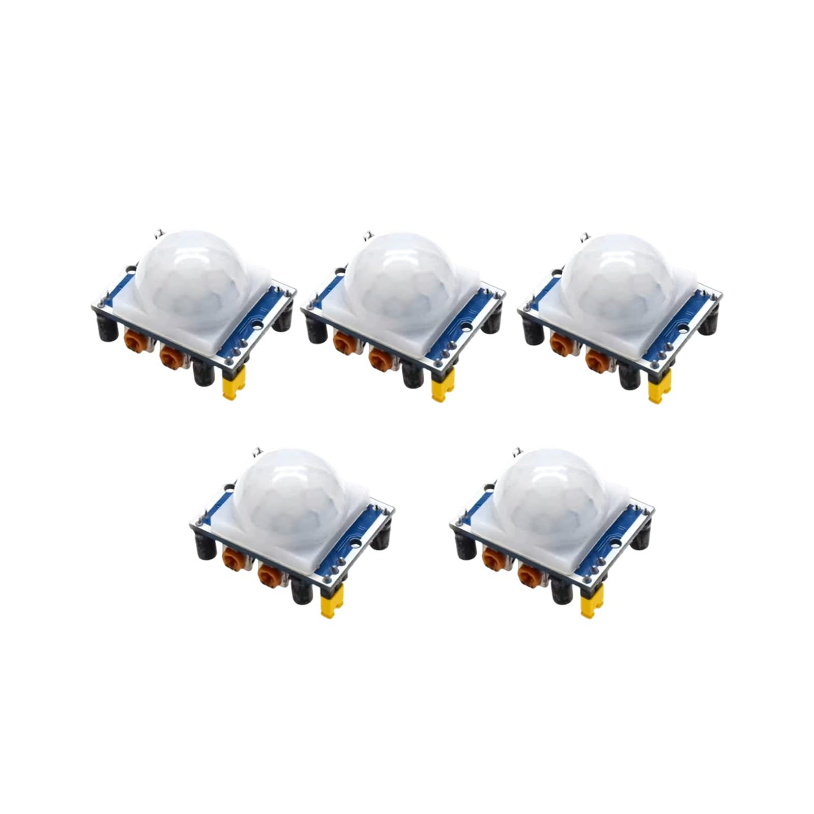 Crffz A 5Pcs High Sensitivity Bs Motion Detector Hc Sr501 Pir Motion Sensors Modules For Car Motorcycle Larm Device Low Power Consumption Detector