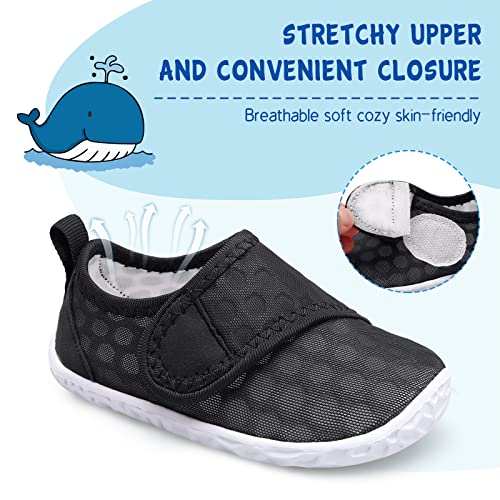 Image of LeIsfIt Toddler Water Shoes Boys Girls Barefoot Aqua Socks Kids Breathable Quick-Dry Swim Shoes for Beach Pool Surf