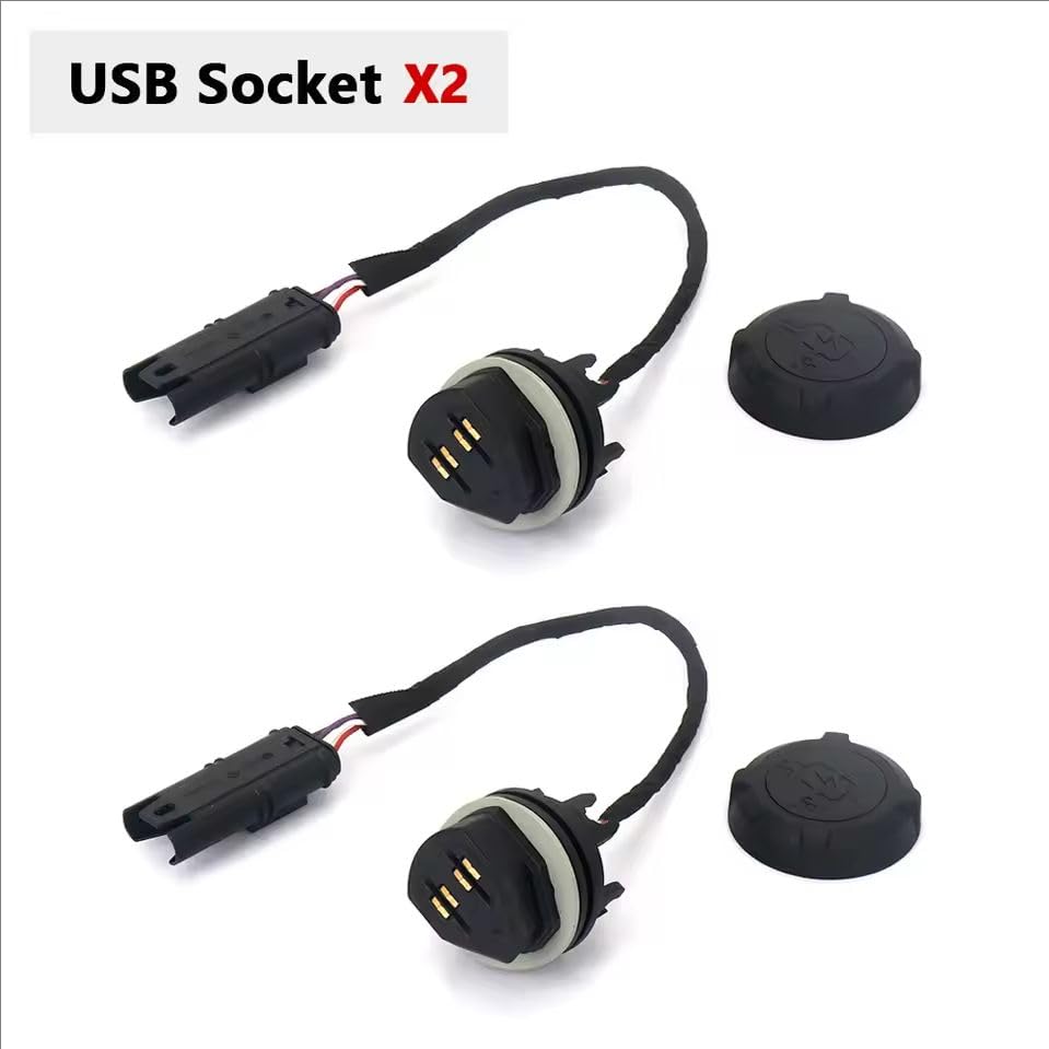 Kompletny bagażnik motocyklowy, gniazdo USB, adapter ładowania do BMW R 1300 GS R1300GS GS 1300 2023-2025 (gniazdo USB X2)
