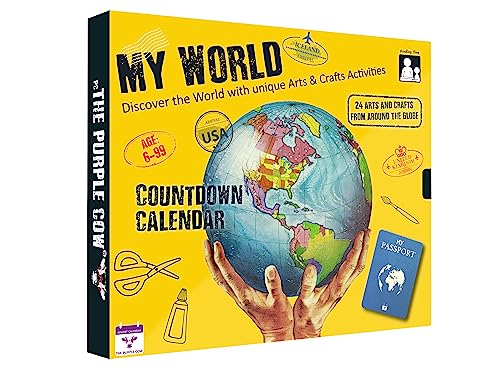 My World Advent Calendar 2024 - visit 24 countries, explore different cultures, create original Arts & Crafts from each country! Ages 9+