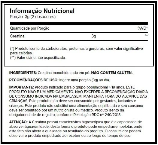 Creatina Monohidratada Creapure Original Pote 250g