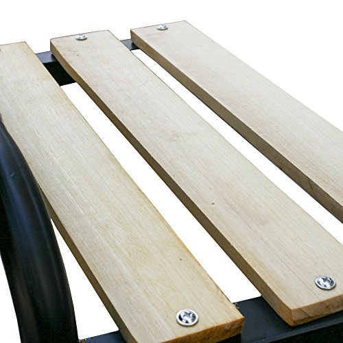 Enrico Coveri Garden Barbecue a Carbone Grill BBQ a Carbonella Quadrato, Ripiani in Legno, Paravento e Ruote 105X45X85 - 2