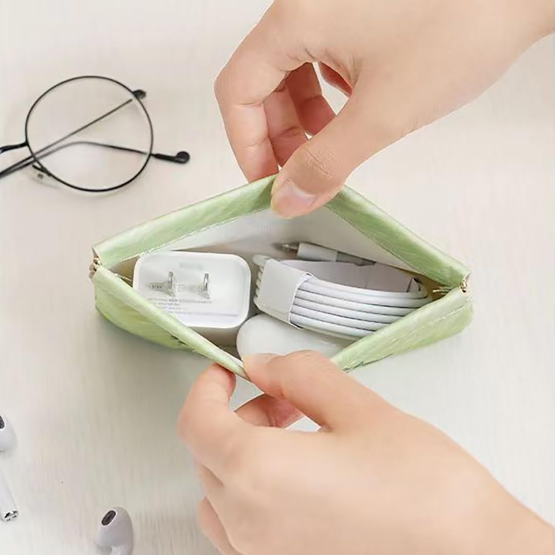 Better-Love Organizer-Tasche mit Schnappverschluss, Ölfarben-Muster, Leder, große und kleine Münztasche, tragbar, kein Reißverschluss, selbstschließende Tasche, Kosmetiktasche, Quetschverschluss,