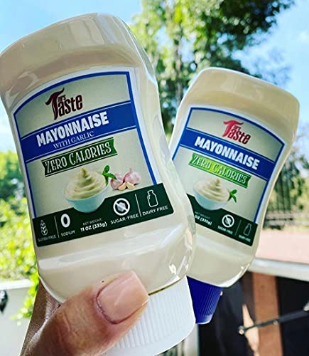 Mrs Taste Sugar Free Mayo, Zero Calories, Zero Sodium, Zero Sugar, High Fiber, Keto Friendly, Paleo Friendly, Condiments And Sauces (11 Oz, Mayo) #TOP3