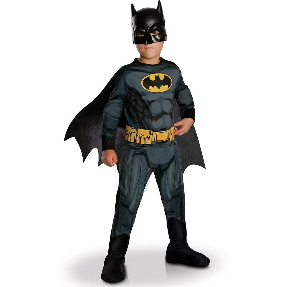 RUBIE'S Oficial Talla L 7 – 8 años, Color Disfraz de Batman-clásico, 7-8 ans-117 à 128 cm (Rubies I-630856L)