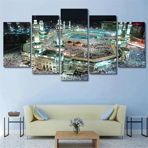 Peinture diamant adulte lieux saints pour illuminer votre salon avec un grand art islamique