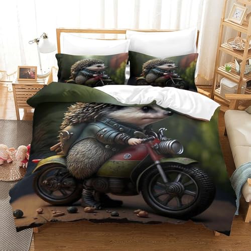 Housse de couette ultra douce imprimé 3D motif de cœur King - 3