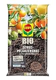 COMPO Biologische citrusplantaarde, aarde ook geschikt voor mediterrane planten, turfvrij, 10 liter, niet van toepassing