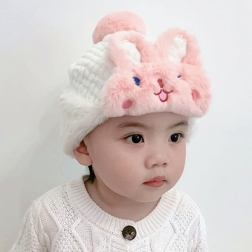 XYX Crochet Earflap Fleece Hats Beanie Cap Winter Warm Knit Caps for Toddlers Baby Girls and Boys - Image 6