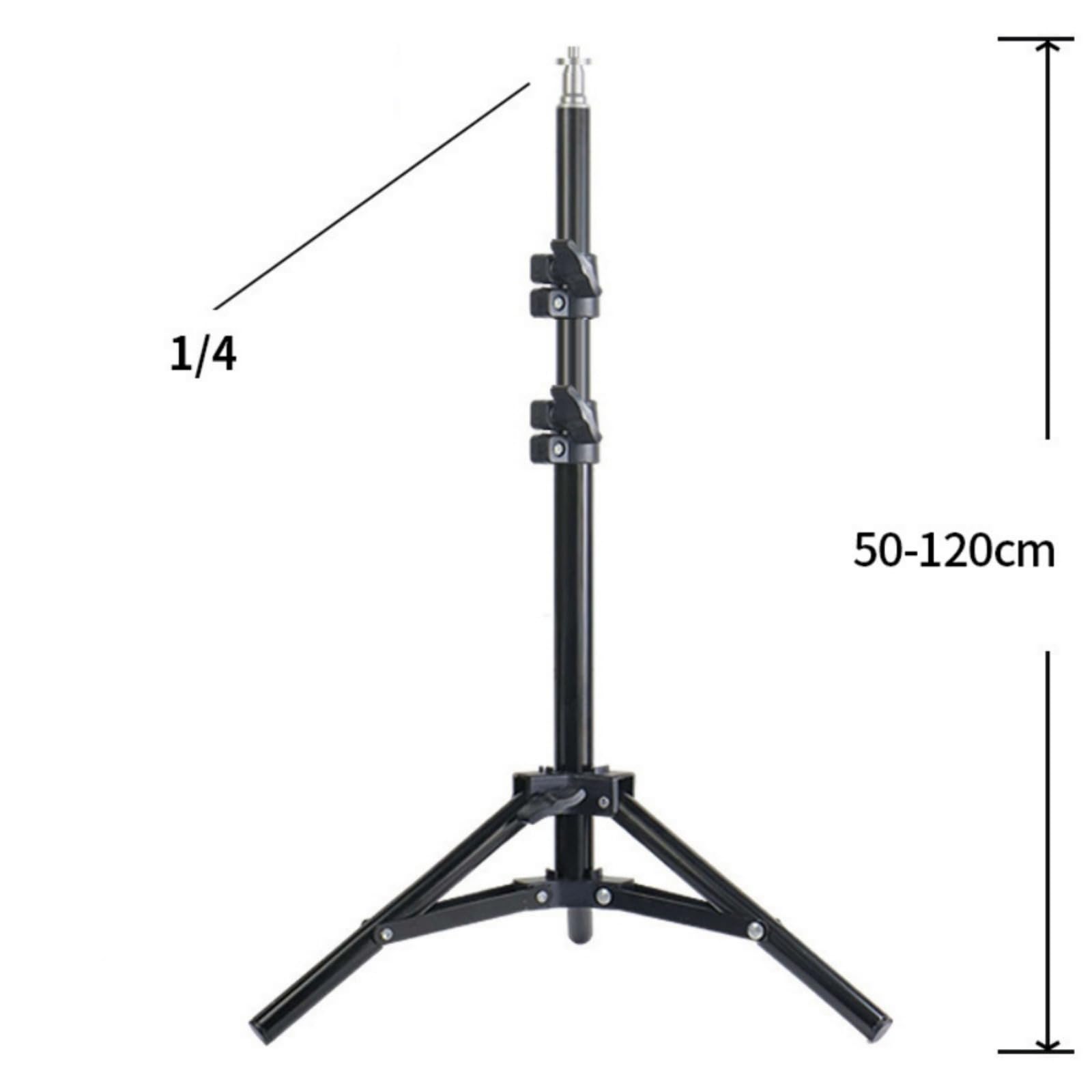 Support projecteur trépied réglable 160 cm noir