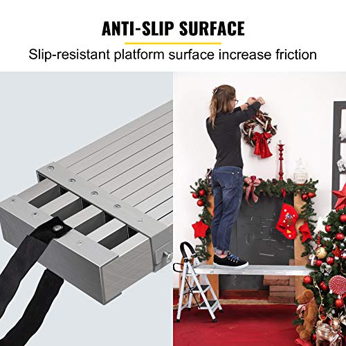 image for VEVOR Aluminum Work Plank, 8-13ft Telescoping Plank, 440lbs Capacity A