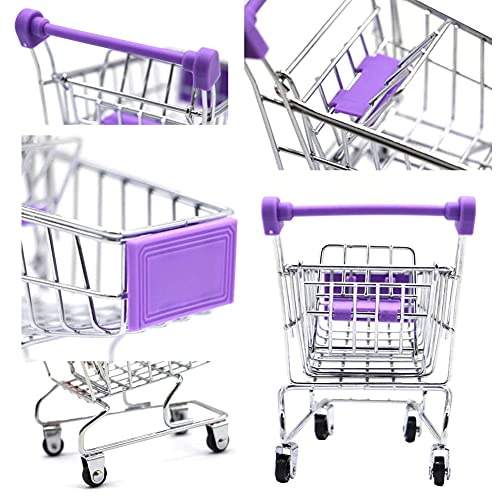Liummrcy Kreativer Mini-Einkaufswagen, Mini-Supermarkt-Handwagen Spielzeug-Einkaufswagen Einkaufswagen Spielzeug-Mini… – Bild 5