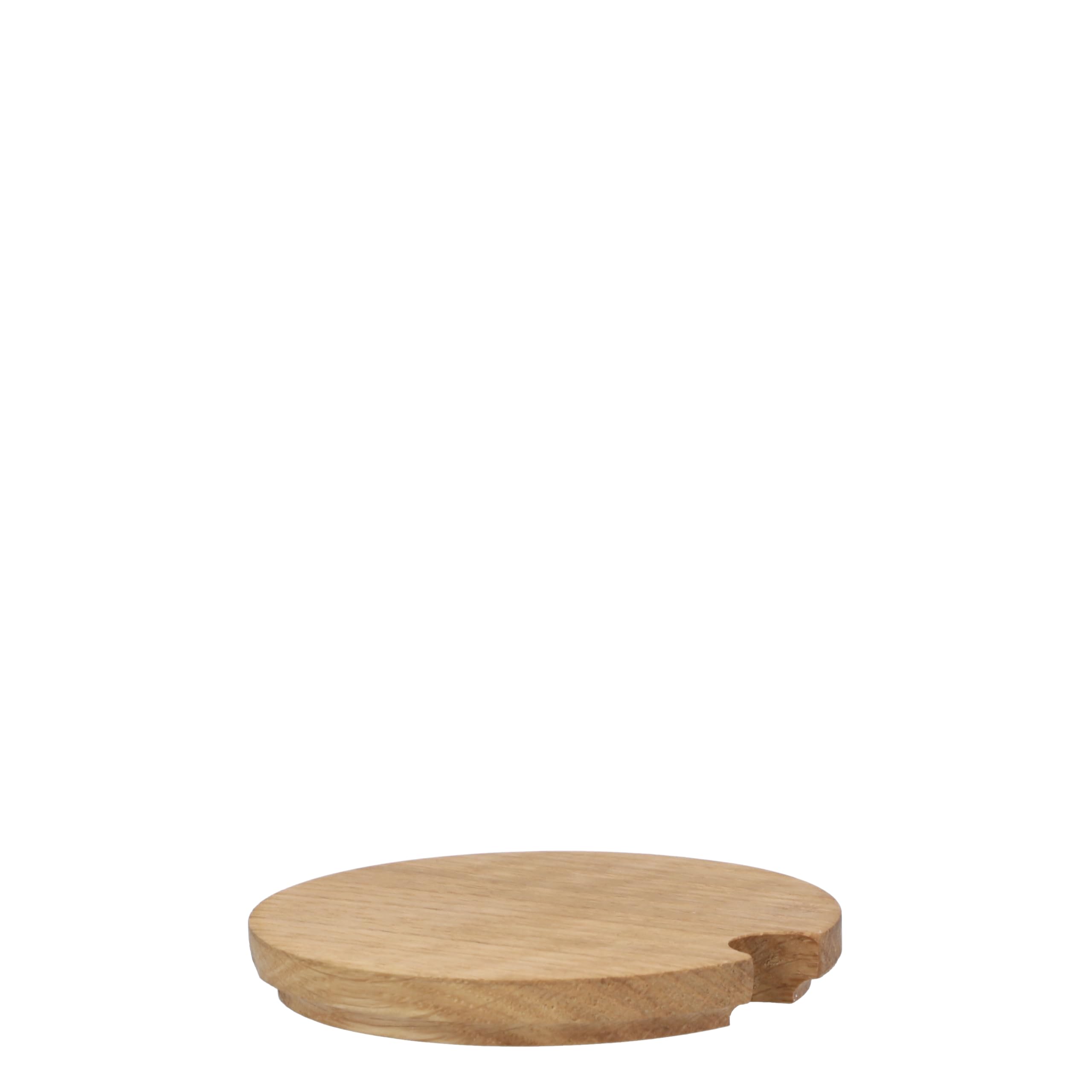KPM Berlin LAB - Zuccheriera da 0,25 l, in porcellana bianca con coperchio in legno di quercia, realizzata a mano a Berlino, in confezione regalo