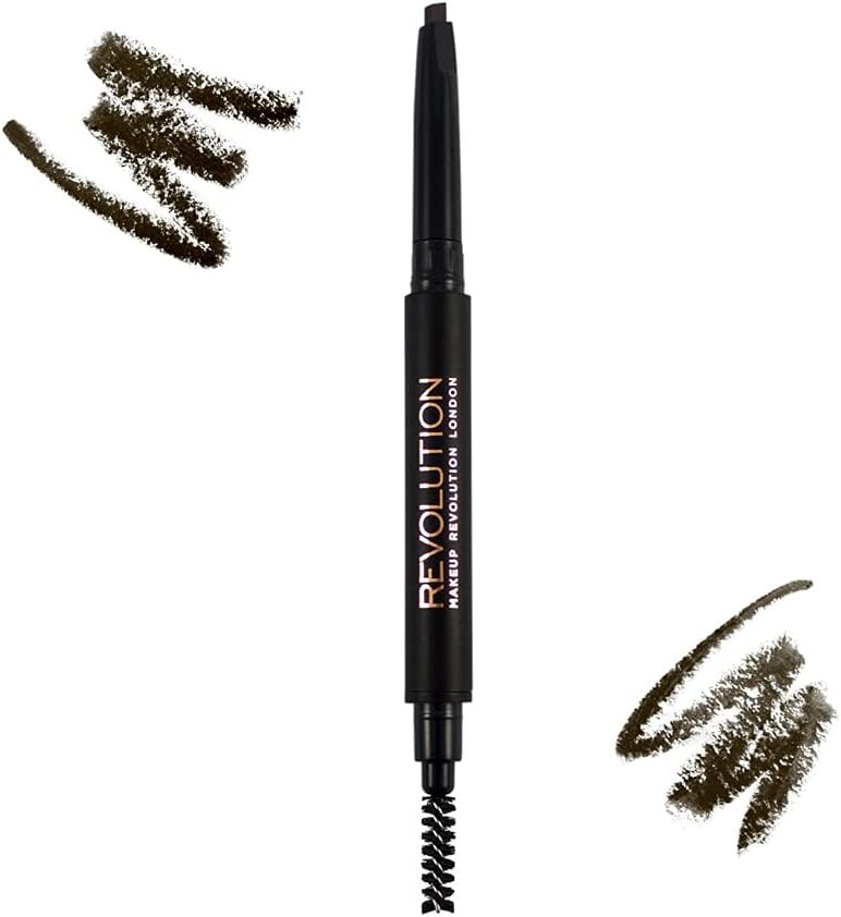 Makeup Revolution Duo Brow Pencil Dark Brown