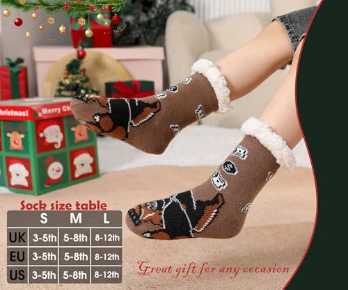 Kids FluffySocks Boy Girl Camouflage Soft Thicken Winter Thermal Fleece Fuzzy Non-Skid Children Home Christmas Socks3