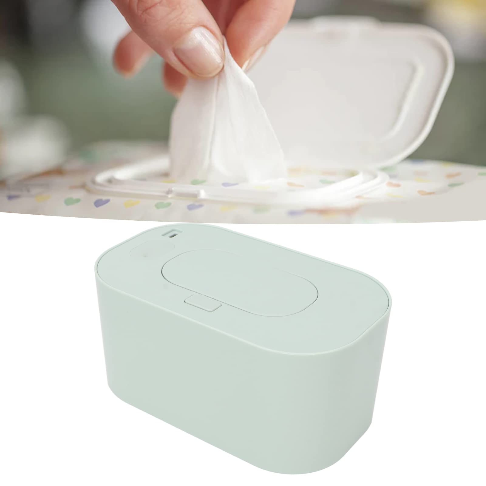 Calentador de Toallitas para Bebés,Temperatura del Termostato USB Toallita Portátil para Pañales Calentador de Toallitas Caja de Calefacción para Uso en el Hogar Y la Oficina Al Aire Libre