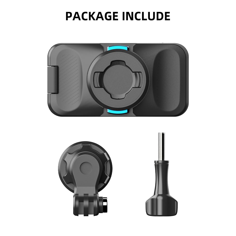 Soporte magnético de liberación rápida para Mochila GoPro, rotación de 360°, Soporte de Clip rápido Compatible con GoPro Hero 13,12, 11, 9, 8, 7, 6, 5, dji Action 5 Pro/4/3 y más
