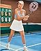 ED3SIZE White Tennis Skirt with Pockets Skorts for Woman High Waist Golf Skirts Quick Dry Athletic Sport Shorts (White, M)