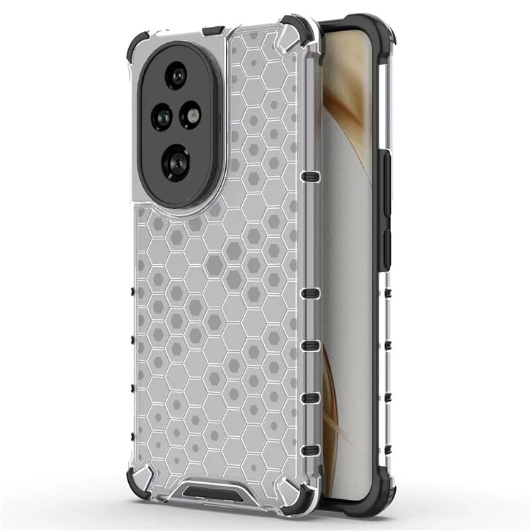 Glaxx Hard PC Grip Back Case Cover for Honor 200 Pro 5G | Honeycomb Pattern, Shockproof Protection with Reinforced Corners for Ultimate Defense - Clear (B0DD42Q3PR) Amazon Price History, Amazon Price Tracker