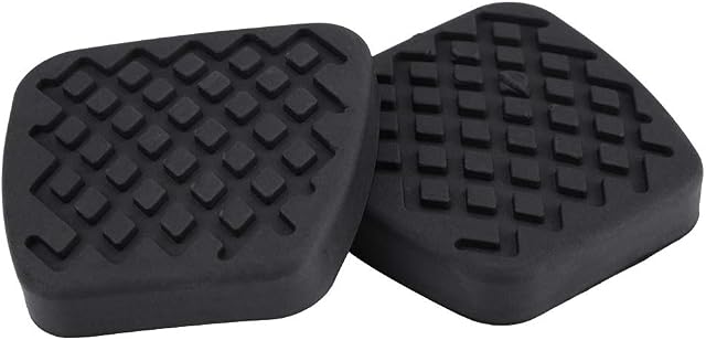 Brake Clutch Pedal Pads, Aramox Car 1 Pair of Brake Clutch Foot Pedal Pads Rubbers Cover Covers Rubber for CR-V 46545-SA5-000 46545SA5000 Black