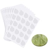 200 Pcs Eyelash Extension Adhesive Glue Pallet Sticker Pads, Disposable Waterproof Adhesive Holder Pad and 1 Pcs Eyelash Extension Jade Stone