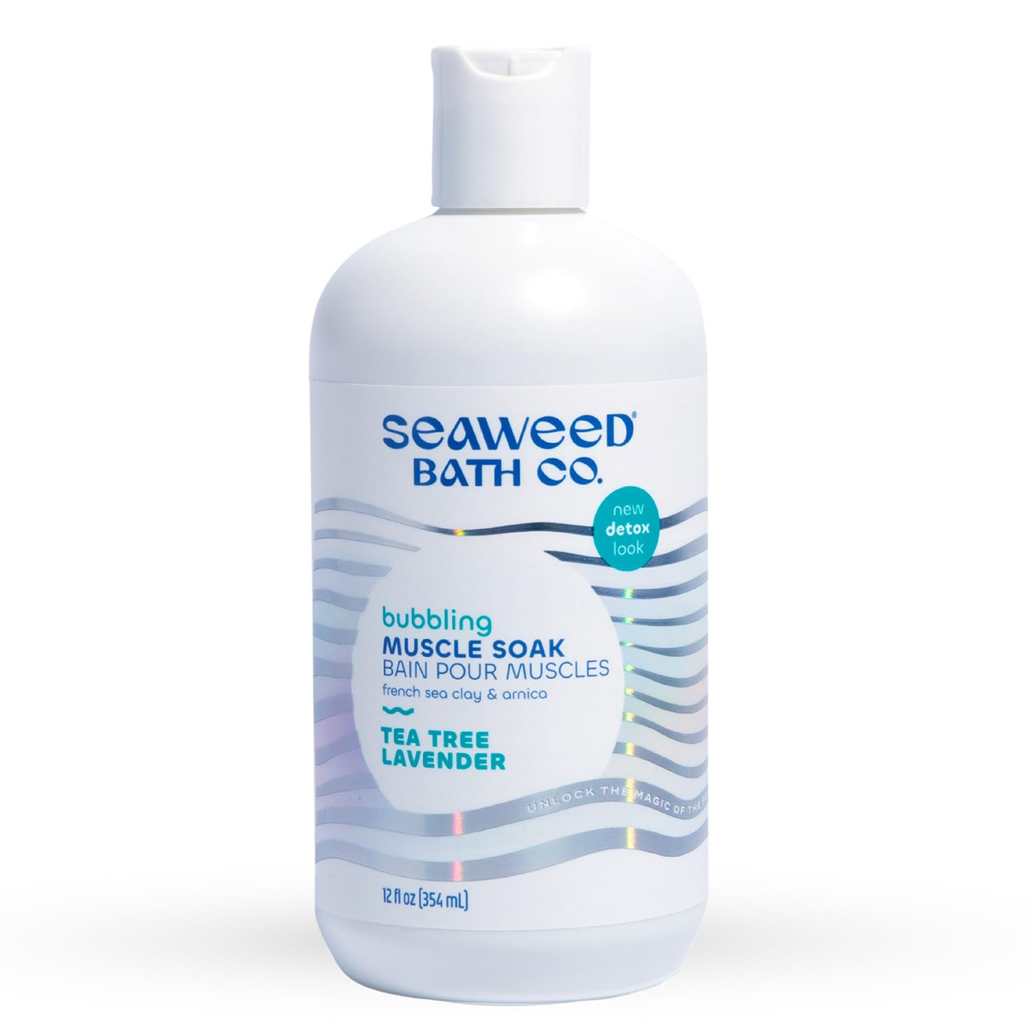 Seaweed Bath Co. Bubbling Muscle Soak, Tea Tree Lavender Scent, 12 Ounce, Sustainably Harvested Seaweed, French Sea Clay, Arnica Seaweed Bath Co. Bubbling Muscle Soak, Tea Tree Lavender Scent, 12 Ounce, Sustainably Harvested Seaweed, French Sea Clay, Arnica