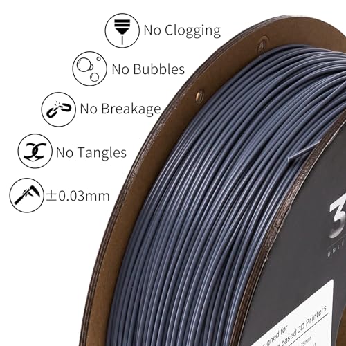 Image of INLAND Micro Center PLA+ 3D Printing Filament 1.75mm - PLA Pro Dimensional Accuracy + /- 0.03 mm - 1kg Cardboard Spool (2.2 lbs) (2 Pack Black & Gray, 1.75mm)
