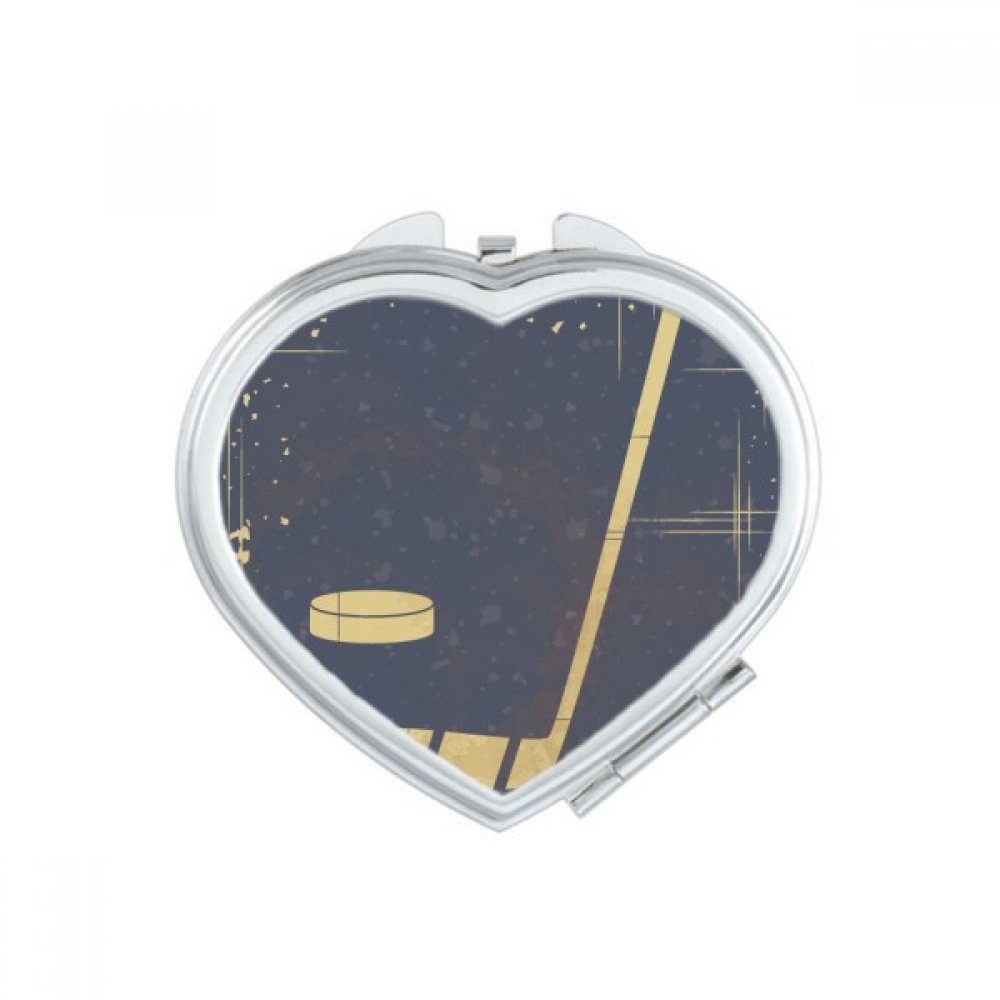 Miroir de poche football avec motif coeur et illustration sport multicolor