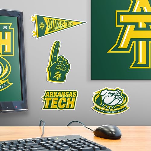 Image of Arkansas Tech University 8ct Vinyl Large Deluxe Stickers Variety Pack - Laptop, Water Bottle, Scrapbooking, Tablet, Skateboard, Indoor /Outdoor - Set of 8