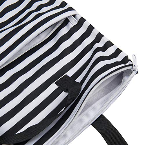image for ALVABABY Large Wet Dry Bag Waterproof Hanging Cloth Diaper with Double