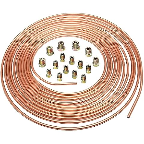 MOCNT 25ft Copper Coated Brake Pipe Kit Cover