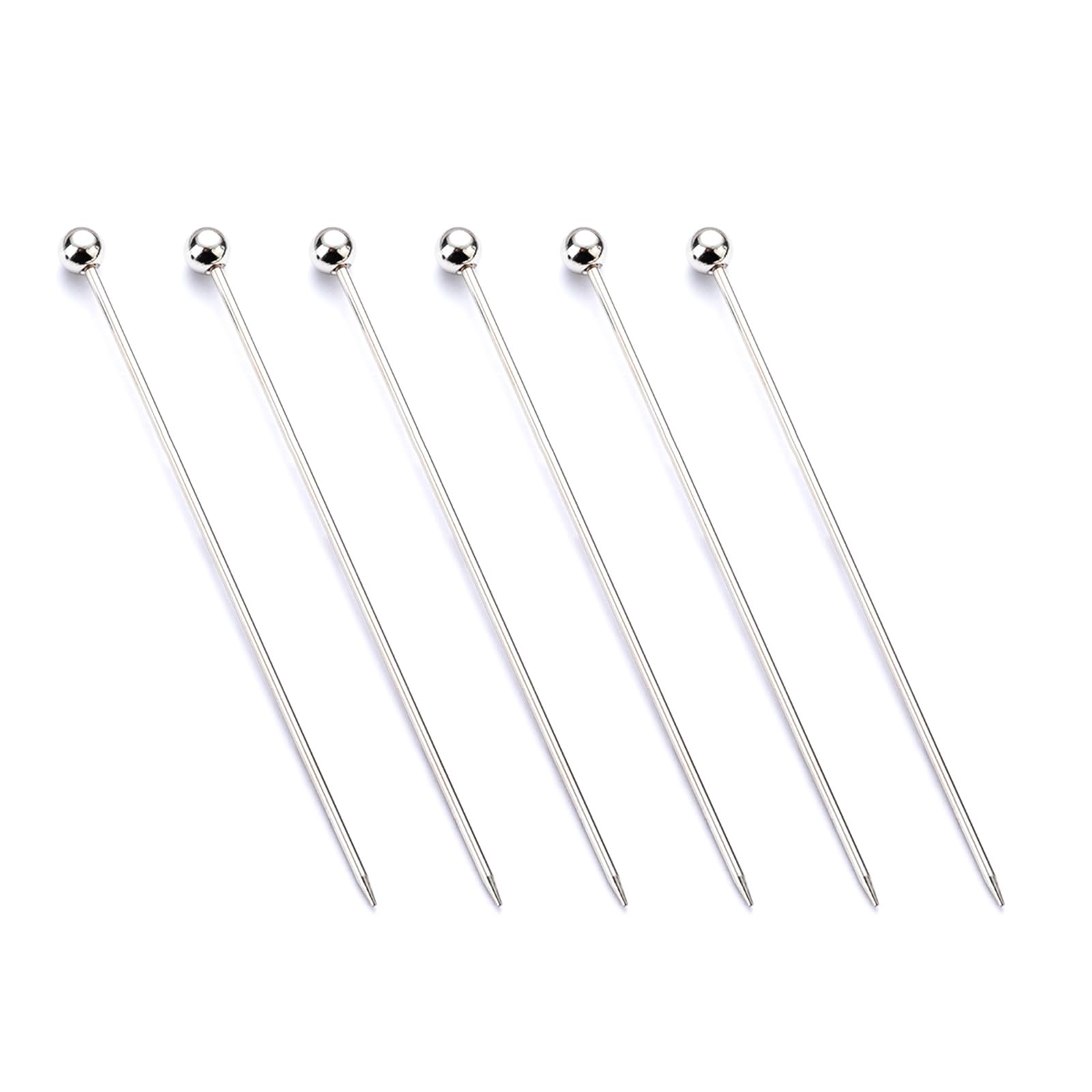 Lerpwige 6Pcs Reusable Cake Testing Needle Stainless Steels Tester Stick Baking Tool Practical Skewer Practical Cake Skewer