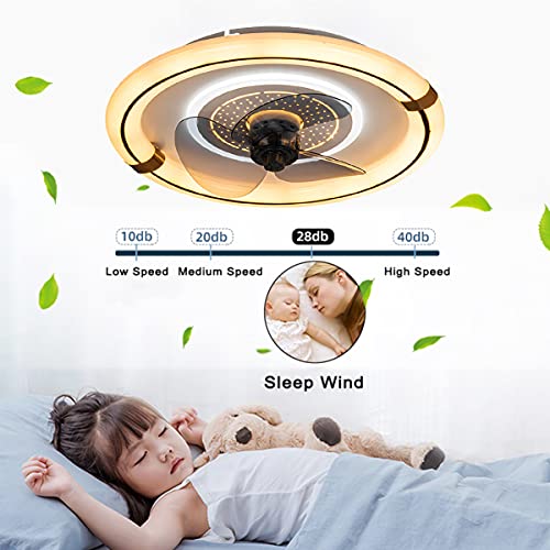Ventilateur de plafond avec télécommande 60W à 3 vitesses réglables - 8