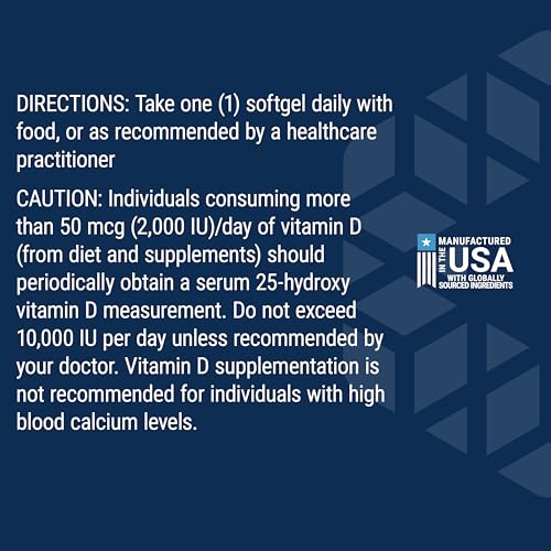 Life Extension Vitamin D3 125 mcg (5000 IU), Bone Health, 60 Softgels - image 6